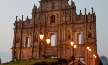 brown concrete building during sunset