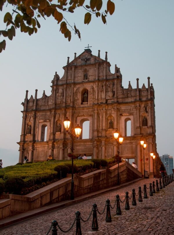 brown concrete building during sunset