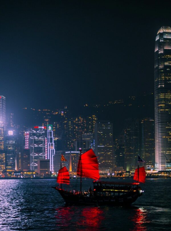 silhouette of body on body of water during nighttime