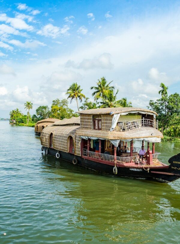 brown wooden boat on body of water during daytime